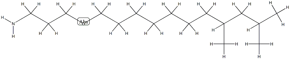 1-Propanamine, 3-(tridecyloxy)-, branched Struktur