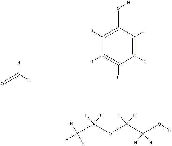 Formaldehyde, polymer with 2-ethoxyethanol and phenol Struktur