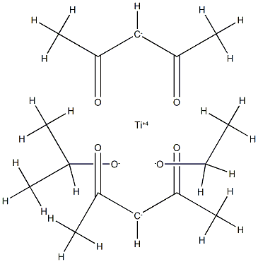 ethoxybis(pentane-2,4-dionato-O,O')(propan-2-olato)titanium Struktur