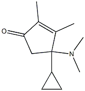 2-Cyclopenten-1-one,4-cyclopropyl-4-(dimethylamino)-2,3-dimethyl-(9CI) Struktur