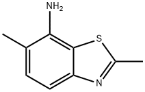 7-Benzothiazolamine,2,6-dimethyl-(9CI) Struktur