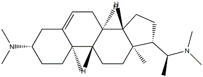(20S)-3β,20-Bis(dimethylamino)pregna-5-ene Struktur