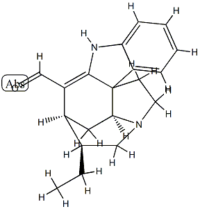 2,16-Didehydrocuran-17-al Struktur