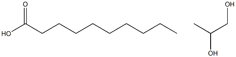 DECANOICACID,MONOESTERWITH1,2-PROPANEDIOL Struktur