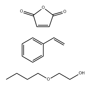 2,5-Furandione, polymer with ethenylbenzene, 2-butoxyethyl ester, ammonium salt Struktur