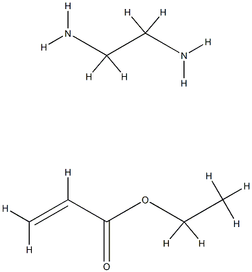 2-Propenoic acid, ethyl ester, polymer with methylated ethylenediamine Struktur