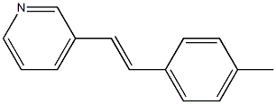 (E)-3-(2-(4-Methylphenyl)ethenylpyridine Structure