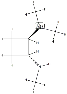 1,2-Cyclobutanediamine,N,N,N-trimethyl-,(1R,2R)-rel-(9CI) Struktur