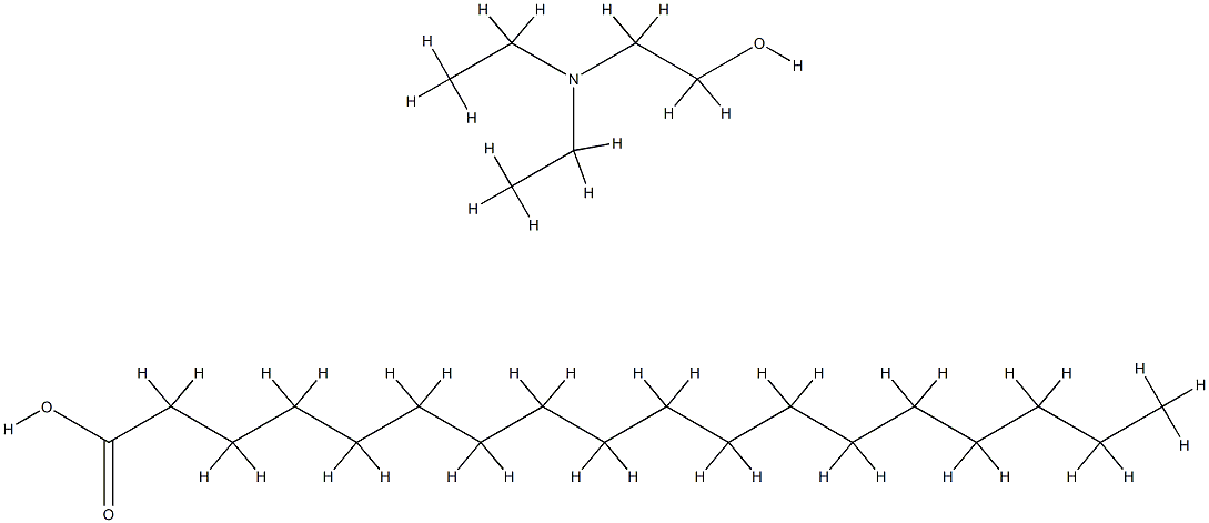 Octadecanoic acid, compd. with 2-(diethylamino)ethanol (1:1) Struktur