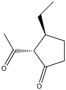 Cyclopentanone, 2-acetyl-3-ethyl-, (2R,3R)-rel- (9CI) Struktur