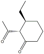 Cyclohexanone, 2-acetyl-3-ethyl-, (2R,3R)-rel- (9CI) Struktur