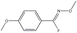 Benzenecarboximidoyl fluoride, N,4-dimethoxy-, [C(E)]- (9CI) Struktur