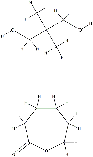 2-Oxepanone, polymer with 2,2-dimethyl-1,3-propanediol Struktur