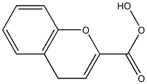 2-hydroxychromene-2-carboxylic acid Struktur