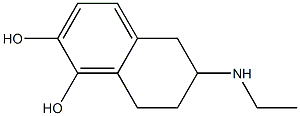 1,2-Naphthalenediol,6-(ethylamino)-5,6,7,8-tetrahydro-(9CI) Struktur