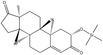 2β-(Trimethylsiloxy)androst-4-ene-3,17-dione Struktur