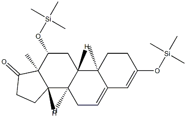 3,12β-Bis(trimethylsiloxy)androsta-3,5-dien-17-one Struktur