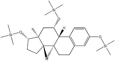 3,11β,17β-Tris(trimethylsiloxy)-1,3,5(10)-estratriene Struktur