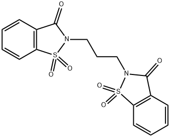 9,9-dioxo-8-[3-(7,9,9-trioxo-9$l^{6}-thia-8-azabicyclo[4.3.0]nona-1,3, 5-trien-8-yl)propyl]-9$l^{6}-thia-8-azabicyclo[4.3.0]nona-1,3,5-trien- 7-one Struktur