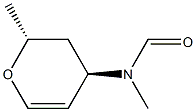 Formamide, N-[(2R,4R)-3,4-dihydro-2-methyl-2H-pyran-4-yl]-N-methyl-, rel- Struktur