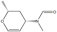 Formamide, N-[(2R,4S)-3,4-dihydro-2-methyl-2H-pyran-4-yl]-N-methyl-, rel- Struktur