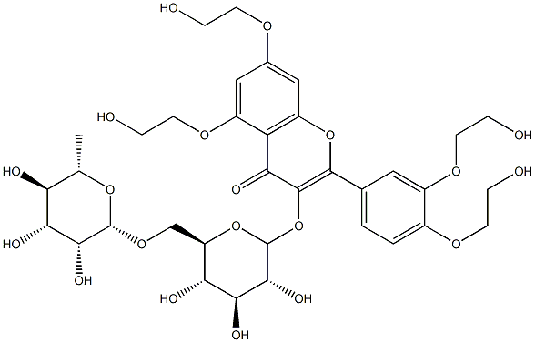 tetra(hydroxyethyl)rutoside Struktur