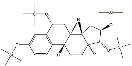 3,6β,16α,17β-Tetrakis(trimethylsiloxy)-1,3,5(10)-estratriene Struktur