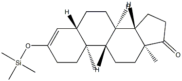 3-(Trimethylsiloxy)-5α-androst-3-en-17-one Struktur