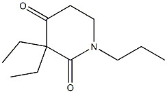 2,4-Piperidinedione,3,3-diethyl-1-propyl-(9CI) Struktur