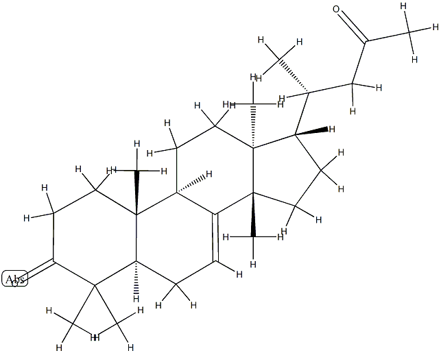 (13α,14β,17α)-4,4,14-Trimethyl-5α-chol-7-ene-3,23-dione Struktur