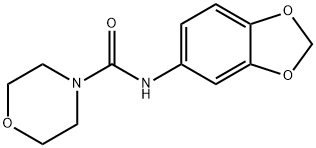 4-Morpholinecarboxamide,N-1,3-benzodioxol-5-yl-(9CI) Struktur