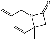 2-Azetidinone,4-ethenyl-4-methyl-1-(2-propenyl)-(9CI) Struktur