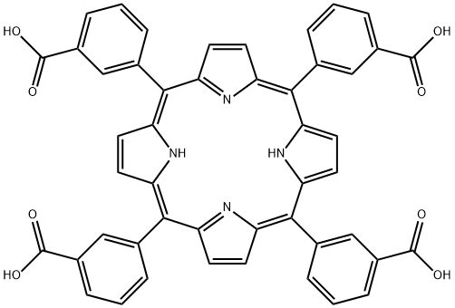 3,3',3'',3'''-(21H,23H-porphine-5,10,15,20-tetrayl)tetrakis-Benzoic acid Struktur