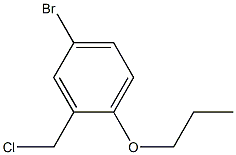 4-bromo-2-(chloromethyl)-1-propoxybenzene Struktur