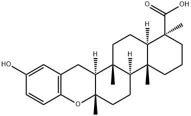 (4S)-23-Hydroxy-4,8-dimethyl-16,24-cyclo-D(17a)-homo-21-nor-17a-oxa-5α-chola-16,20(22),23-triene-4β-carboxylic acid Struktur