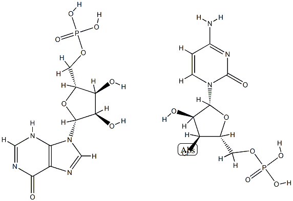 poly(2'-chloro-2'-deoxyinosinic acid).polycytidylic acid Struktur