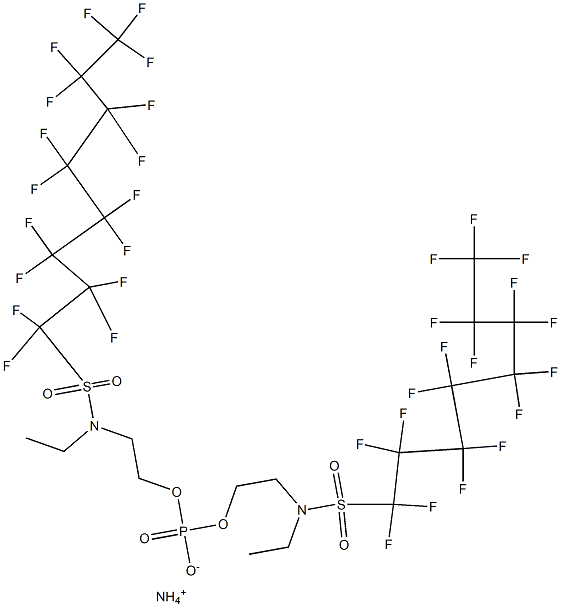 (Perfluoroctansulfonamide N-ethyl-N-2-hydroxyethyl) Ammonium Phosphate esters Struktur