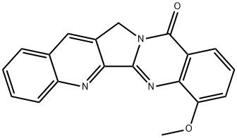 Quino[2,3:3,4]pyrrolo[2,1-b]quinazolin-11(13H)-one,  7-methoxy- Struktur