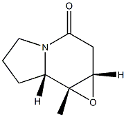 Oxireno[g]indolizin-3(2H)-one,hexahydro-7b-methyl-,(1aS,7aS,7bR)-(9CI) Struktur