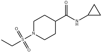 4-Piperidinecarboxamide,N-cyclopropyl-1-(ethylsulfonyl)-(9CI) Struktur