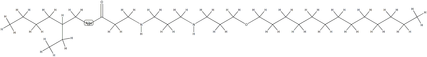 N-[3-[[3-(Tridecyloxy)propyl]amino]propyl]-β-alanine 2-ethylhexyl ester Struktur