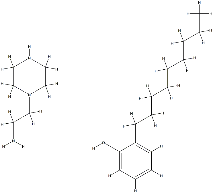 NONYLPHENYL COMPD. WITH 1-PIPERAZINEETHANAMINE Struktur