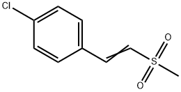 Benzene, 1-chloro-4-[(2-(methylsulfonyl)ethenyl]- Struktur