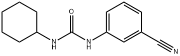 N-(3-cyanophenyl)-N'-cyclohexylurea Struktur