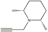 Piperidine, 2,6-dimethyl-1-(2-propynyl)-, (2R,6S)-rel- (9CI) Struktur