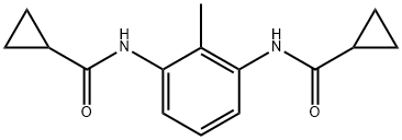 N,N′-(2-Methyl-1,3-phenylene)bis[cyclopropanecarboxamide] Struktur