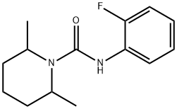 1-Piperidinecarboxamide,N-(2-fluorophenyl)-2,6-dimethyl-(9CI) Struktur