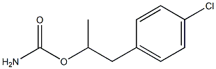 Carbamic acid p-chloro-α-methylphenethyl ester Struktur