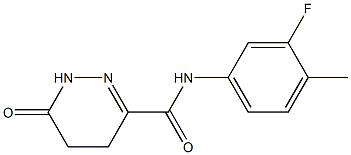 3-Pyridazinecarboxamide,N-(3-fluoro-4-methylphenyl)-1,4,5,6-tetrahydro-6- Struktur