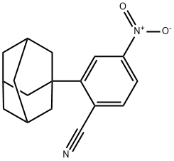 4-Nitro-2-(tricyclo[3.3.1.13,7]decan-1-yl)benzonitrile Struktur